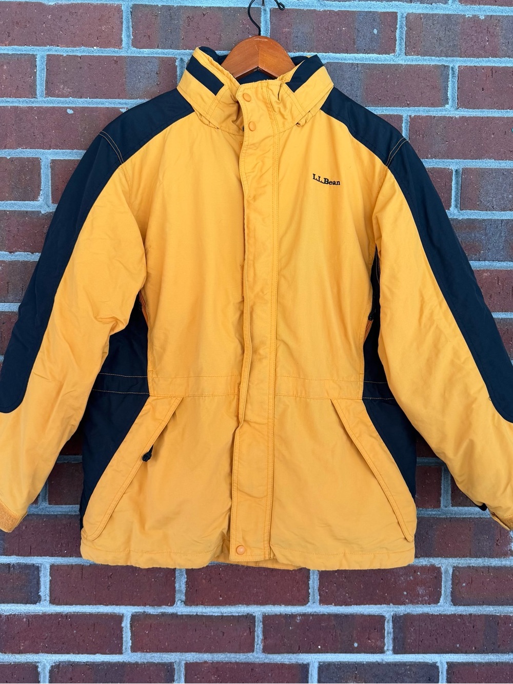 L.L. Bean VTG Yellow and Black Kids Winter Jacket